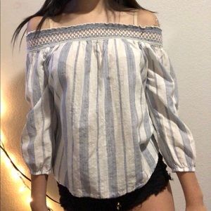 off the shoulder shirt
